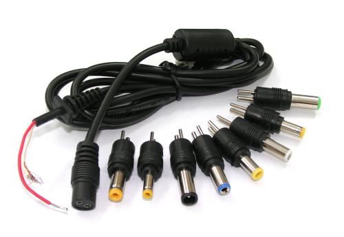8pc DC Adaptor Set with Cable